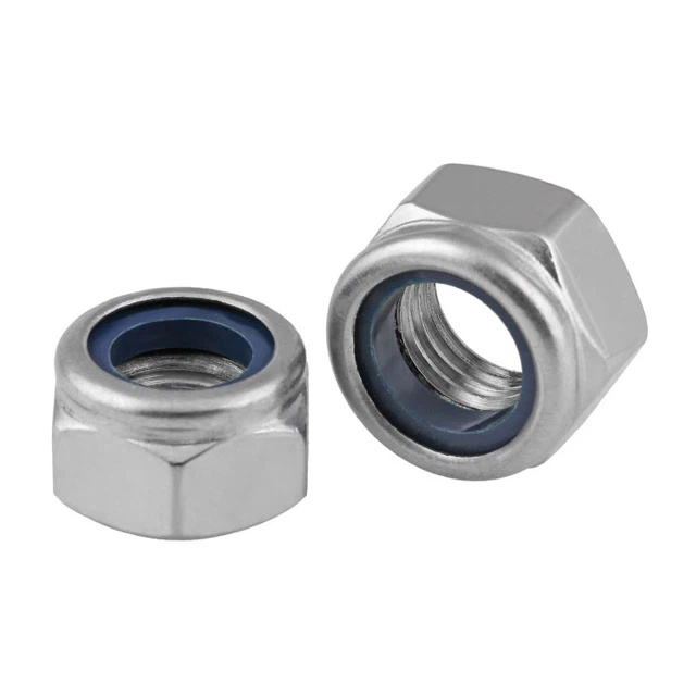 Tuerca hexagonal de bloqueo de nailon